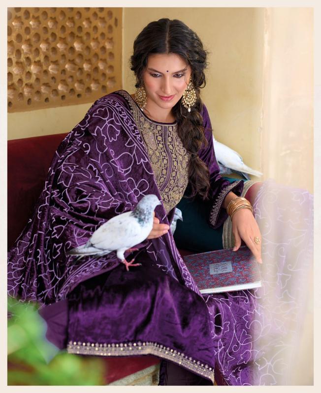 Ibiza Suroor Viscose Velvet Salwar Kameez Wholesale Catalog