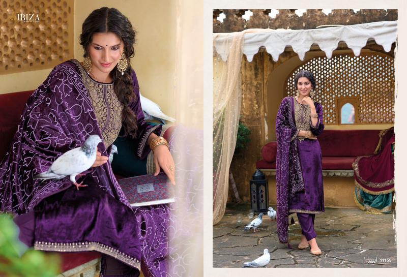 Ibiza Suroor Viscose Velvet Salwar Kameez Wholesale Catalog
