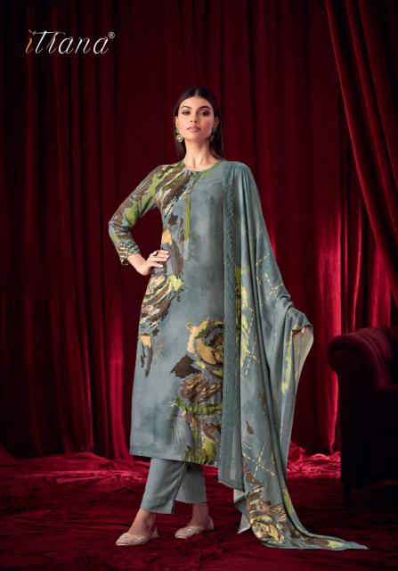 ITRANA Sanjh Digital Printed With Hand Work Salwar Kameez Wholesale Catalog