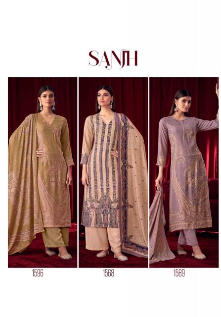 ITRANA Sanjh Digital Printed With Hand Work Salwar Kameez Wholesale Catalog