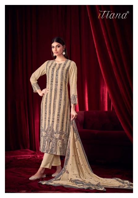 ITRANA Sanjh Digital Printed With Hand Work Salwar Kameez Wholesale Catalog