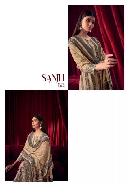 ITRANA Sanjh Digital Printed With Hand Work Salwar Kameez Wholesale Catalog