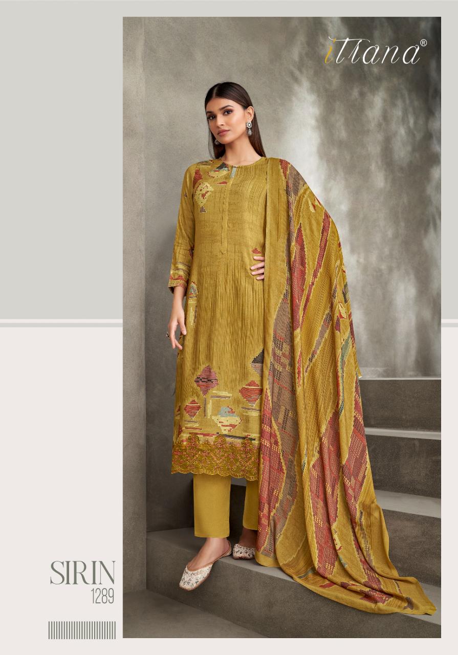 ITRANA Sirin Digital Printed With Hand Work Daman Organza Silk Salwar Kameez Wholesale