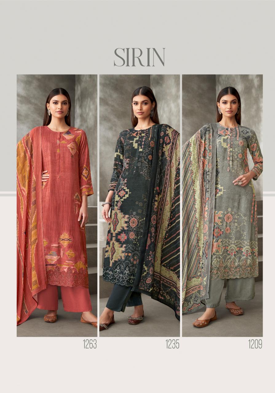 ITRANA Sirin Digital Printed With Hand Work Daman Organza Silk Salwar Kameez Wholesale