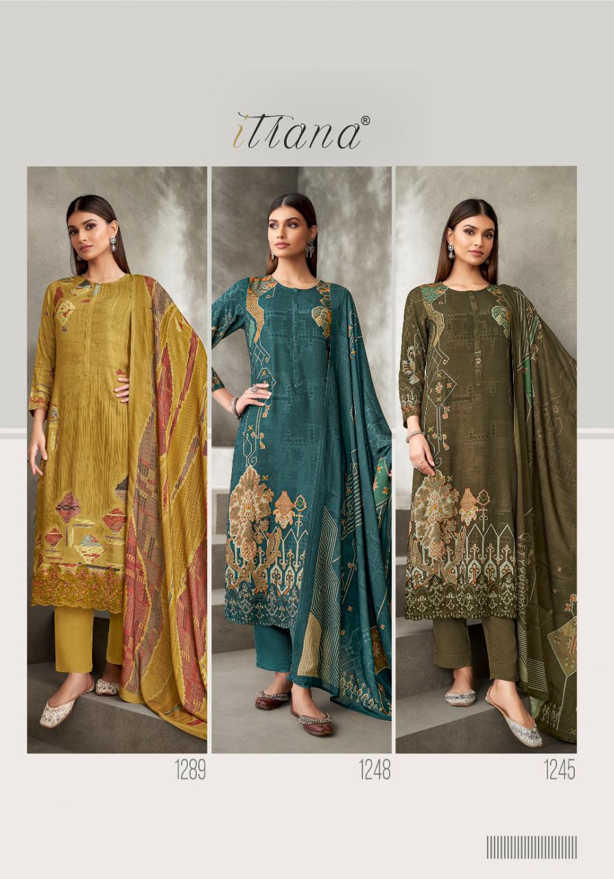 ITRANA Sirin Digital Printed With Hand Work Daman Organza Silk Salwar Kameez Wholesale