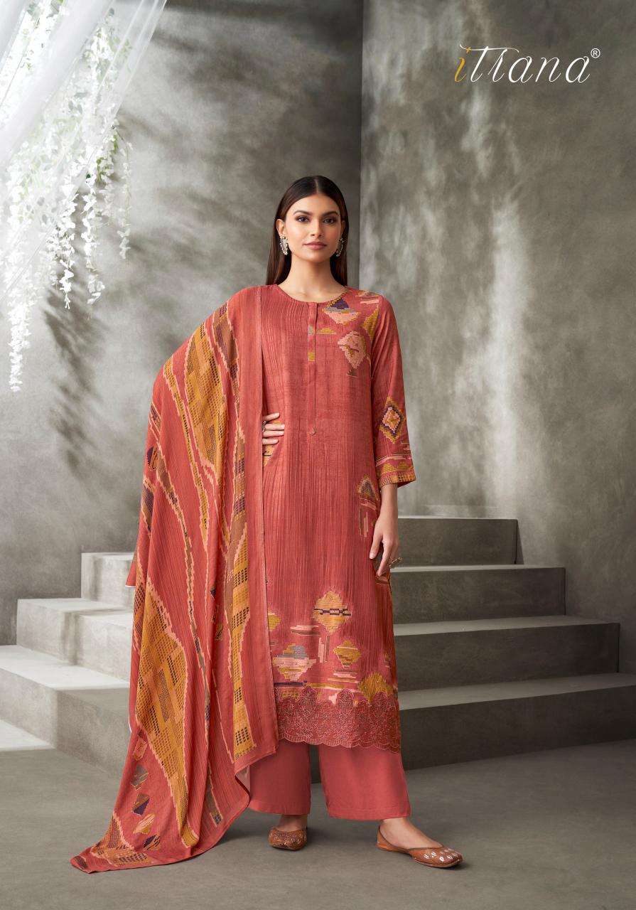 ITRANA Sirin Digital Printed With Hand Work Daman Organza Silk Salwar Kameez Wholesale