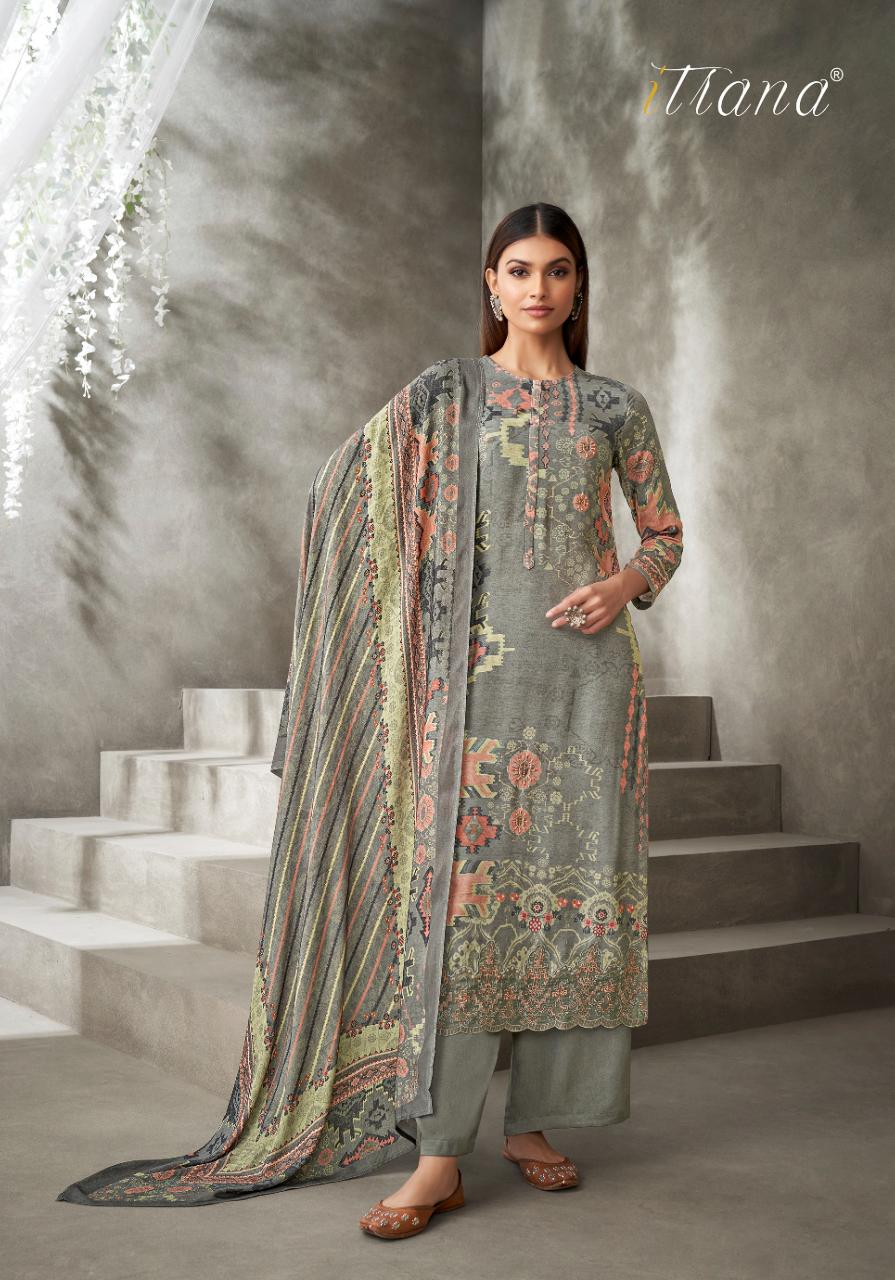 ITRANA Sirin Digital Printed With Hand Work Daman Organza Silk Salwar Kameez Wholesale
