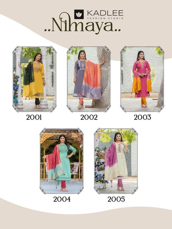 Kadlee Nimaya Cotton Fabrick White Colour Kurti in India Online