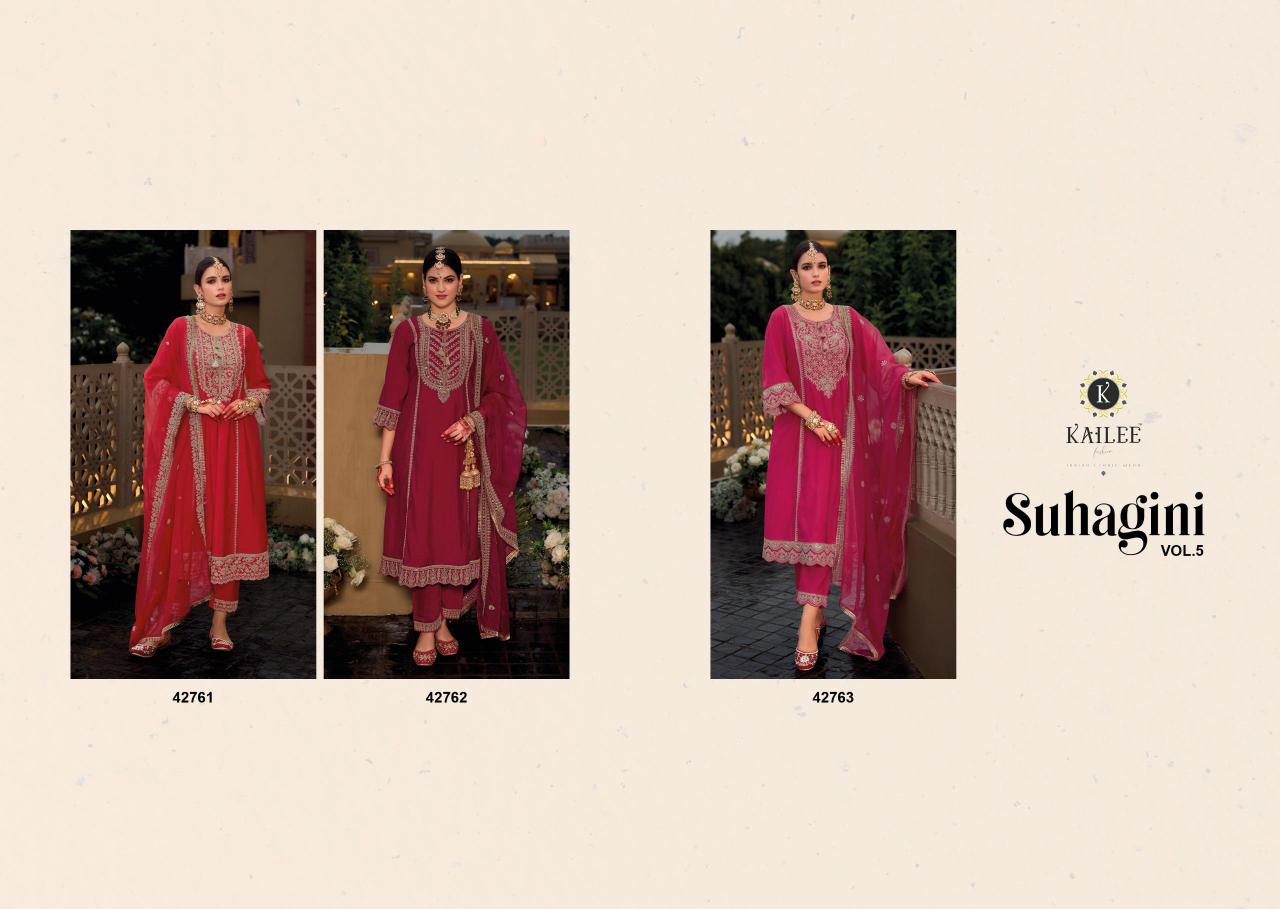 KAILEE FASHION SUHAGINI Vol 5 Utsa Kurtis Online India