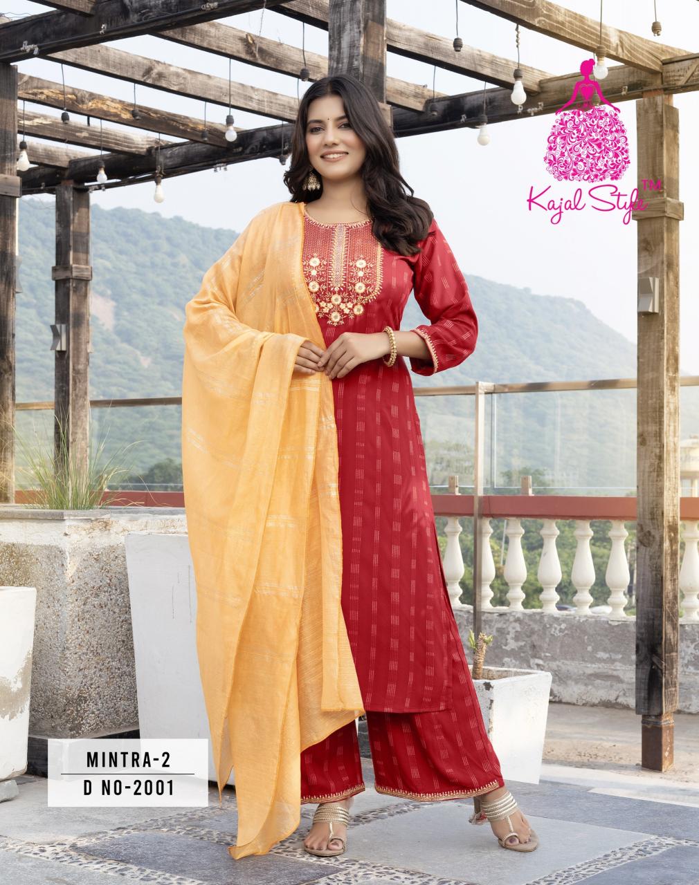 Kajal Mintra Vol 2 Peach Color Kurtis Online India Wholesale Catalog