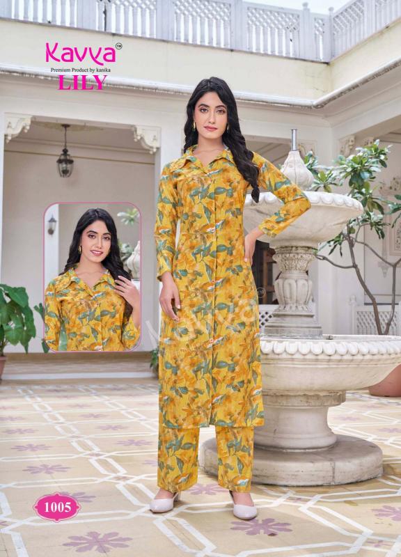 Kavya Lily Vol 1 Co-Ord Set Wholesale Catalog