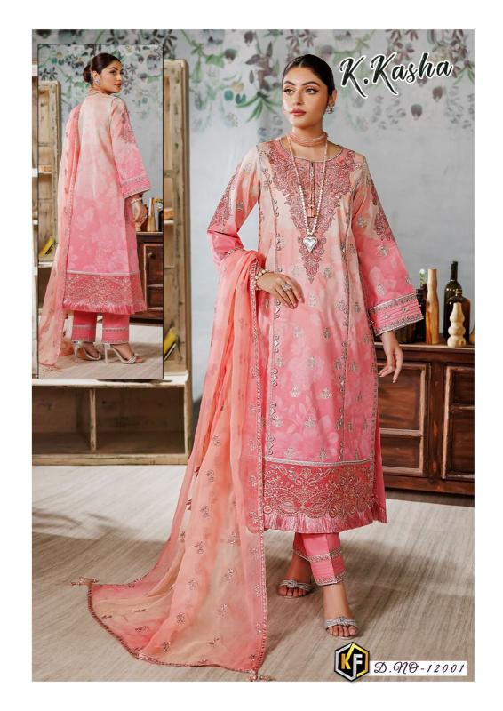 KEVAL FAB K KASHA Vol 12 Pakistani Suits Wholesale catalog