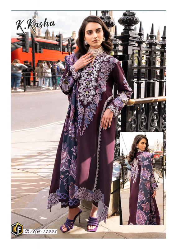 KEVAL FAB K KASHA Vol 12 Pakistani Suits Wholesale catalog