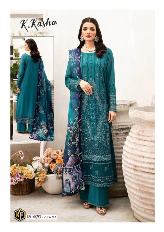 KEVAL FAB K KASHA Vol 12 Pakistani Suits Wholesale catalog