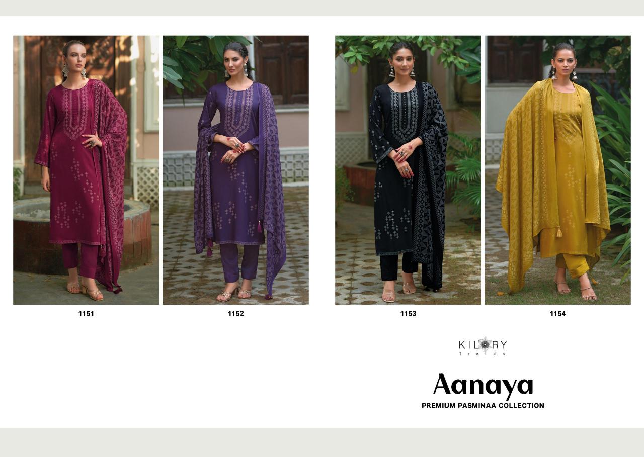 KILORY Aanaya Viscose Pashmina Salwar Kameez Wholesale Catalog