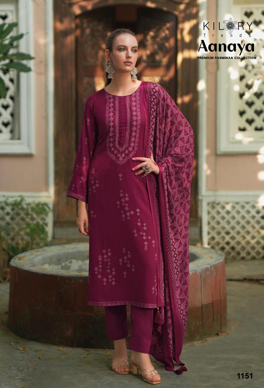 KILORY Aanaya Viscose Pashmina Salwar Kameez Wholesale Catalog