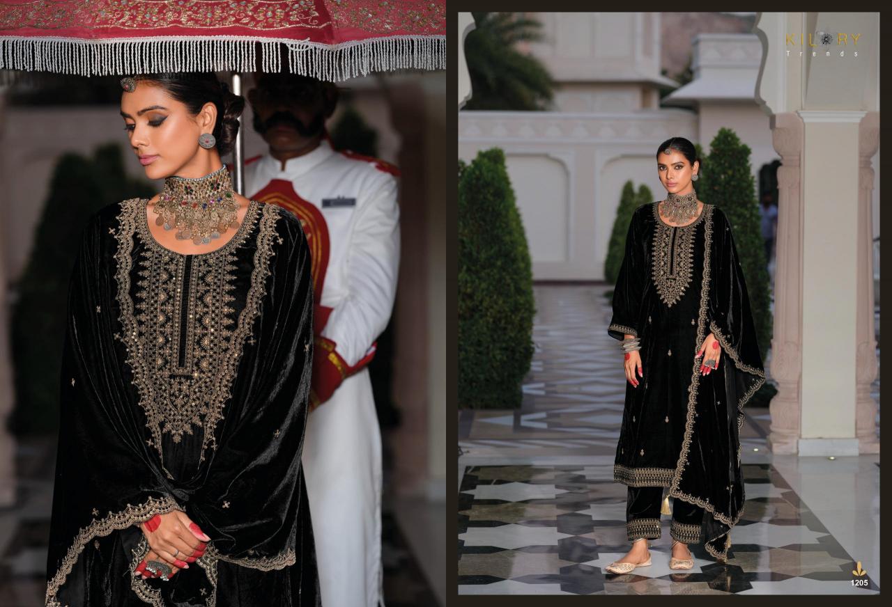 Kilory Rasm Velvet Embroidered Salwar Kameez Wholesale Catalog