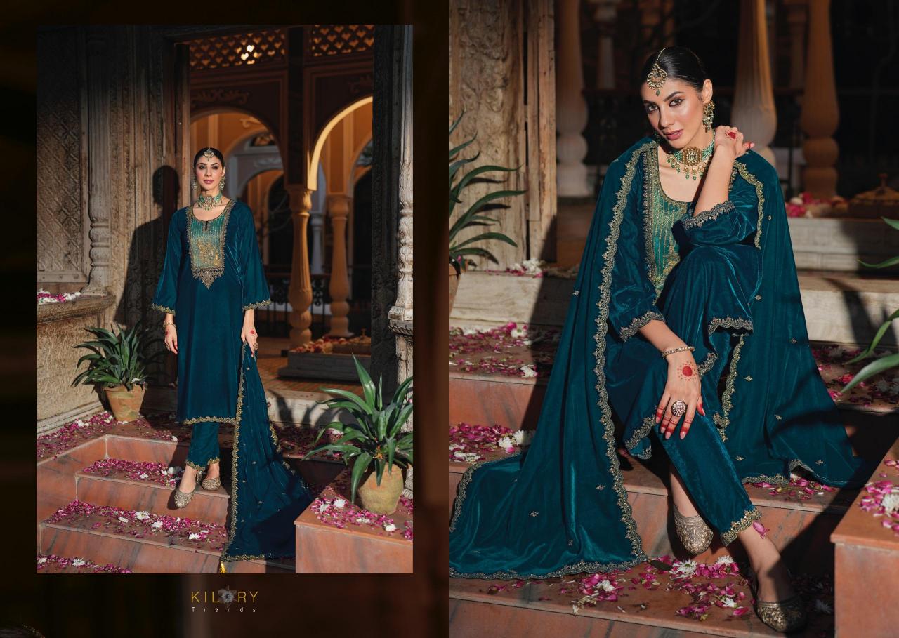 Kilory Silsila Velvet Salwar Kameez Wholesale Catalog