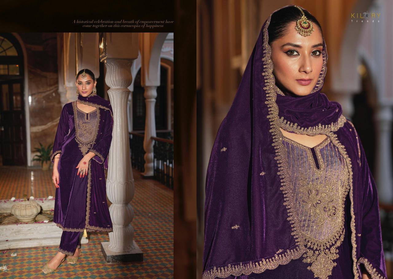 Kilory Silsila Velvet Salwar Kameez Wholesale Catalog