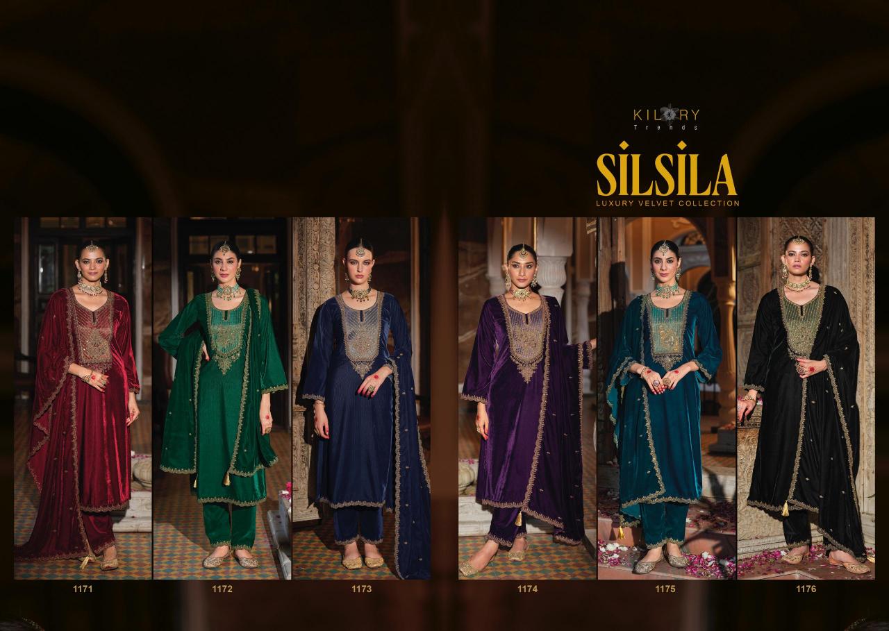 Kilory Silsila Velvet Salwar Kameez Wholesale Catalog