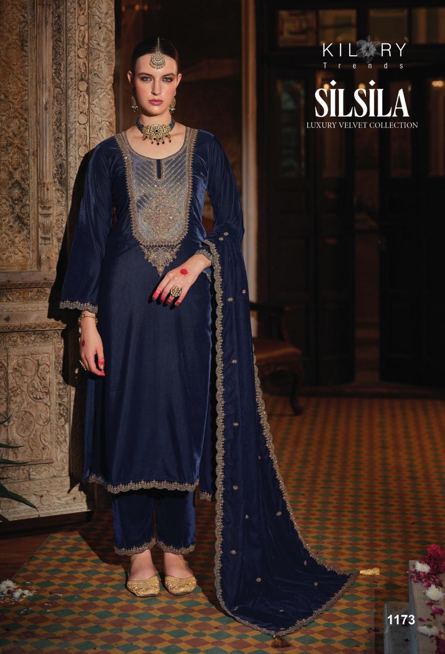 Kilory Silsila Velvet Salwar Kameez Wholesale Catalog