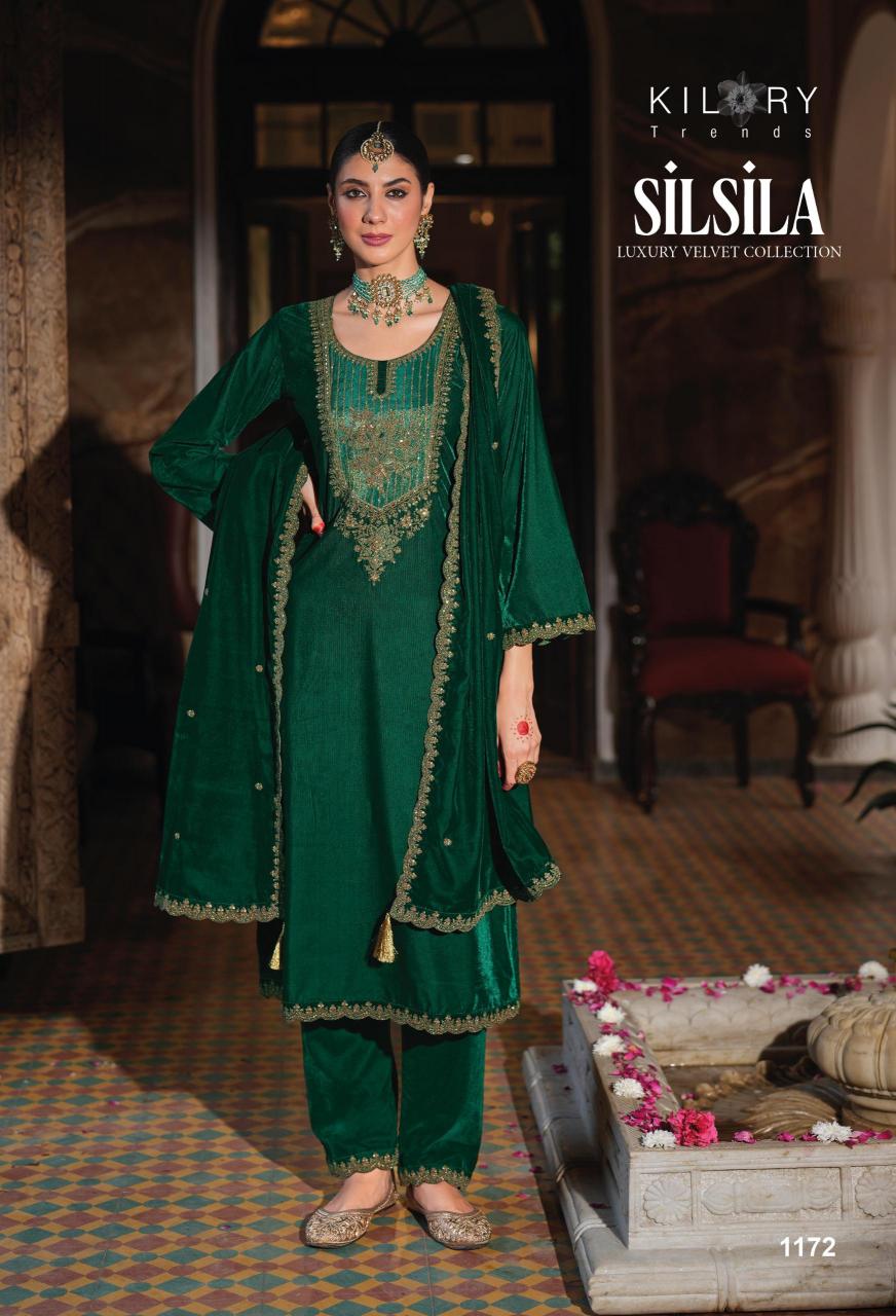 Kilory Silsila Velvet Salwar Kameez Wholesale Catalog