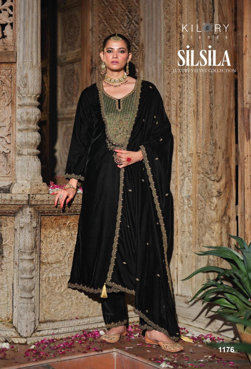 Kilory Silsila Velvet Salwar Kameez Wholesale Catalog