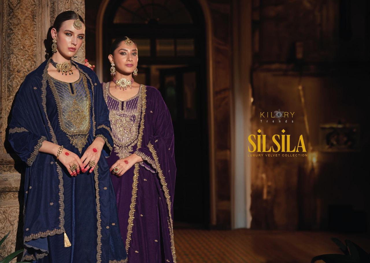 Kilory Silsila Velvet Salwar Kameez Wholesale Catalog