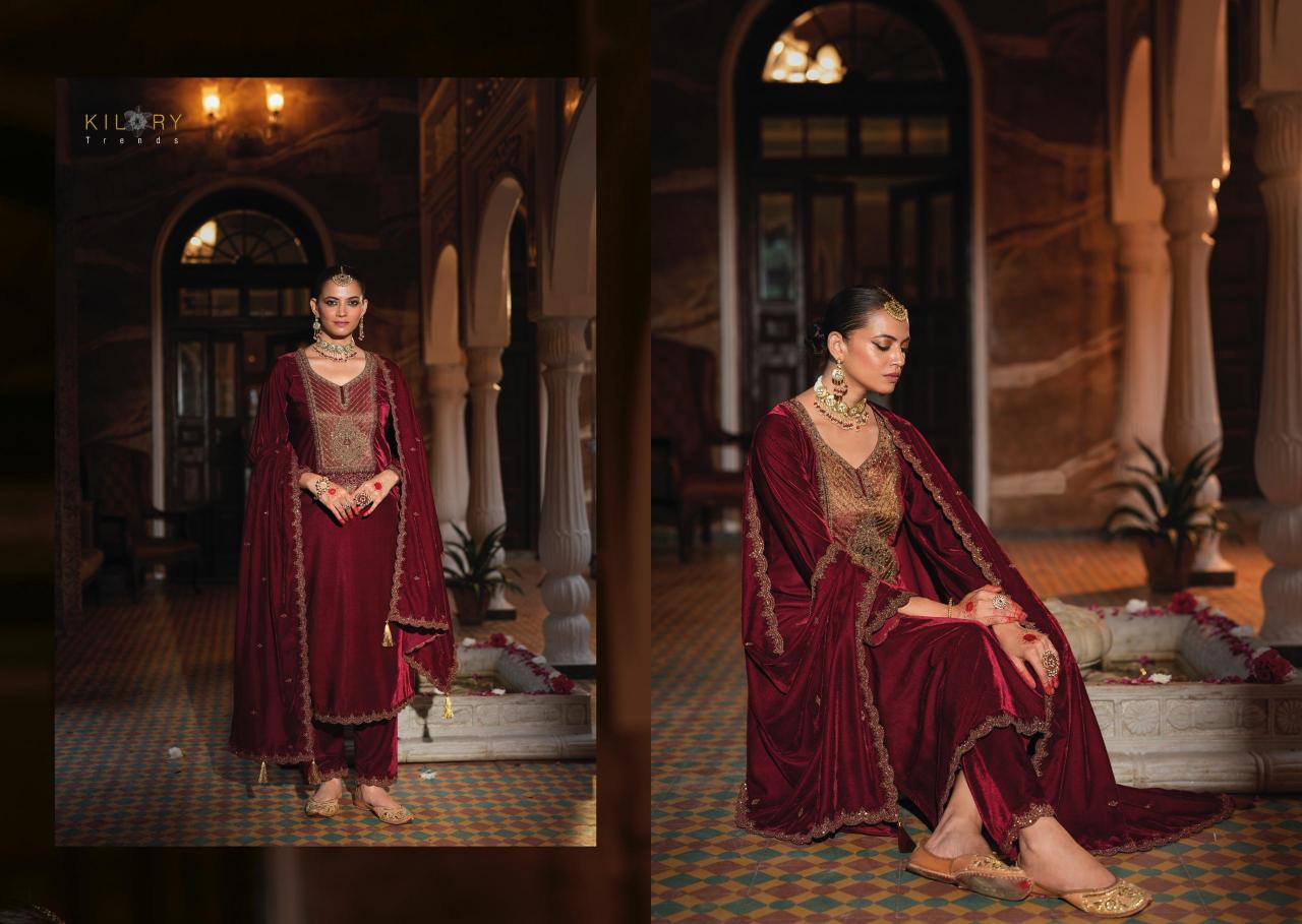 Kilory Silsila Velvet Salwar Kameez Wholesale Catalog