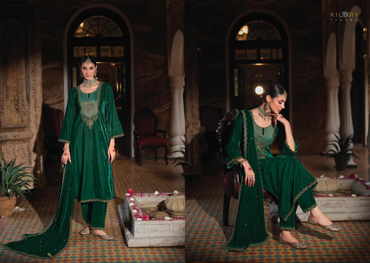 Kilory Silsila Velvet Salwar Kameez Wholesale Catalog