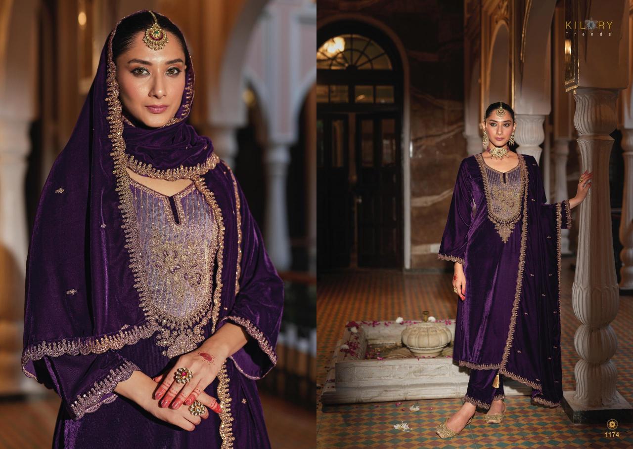 Kilory Silsila Velvet Salwar Kameez Wholesale Catalog
