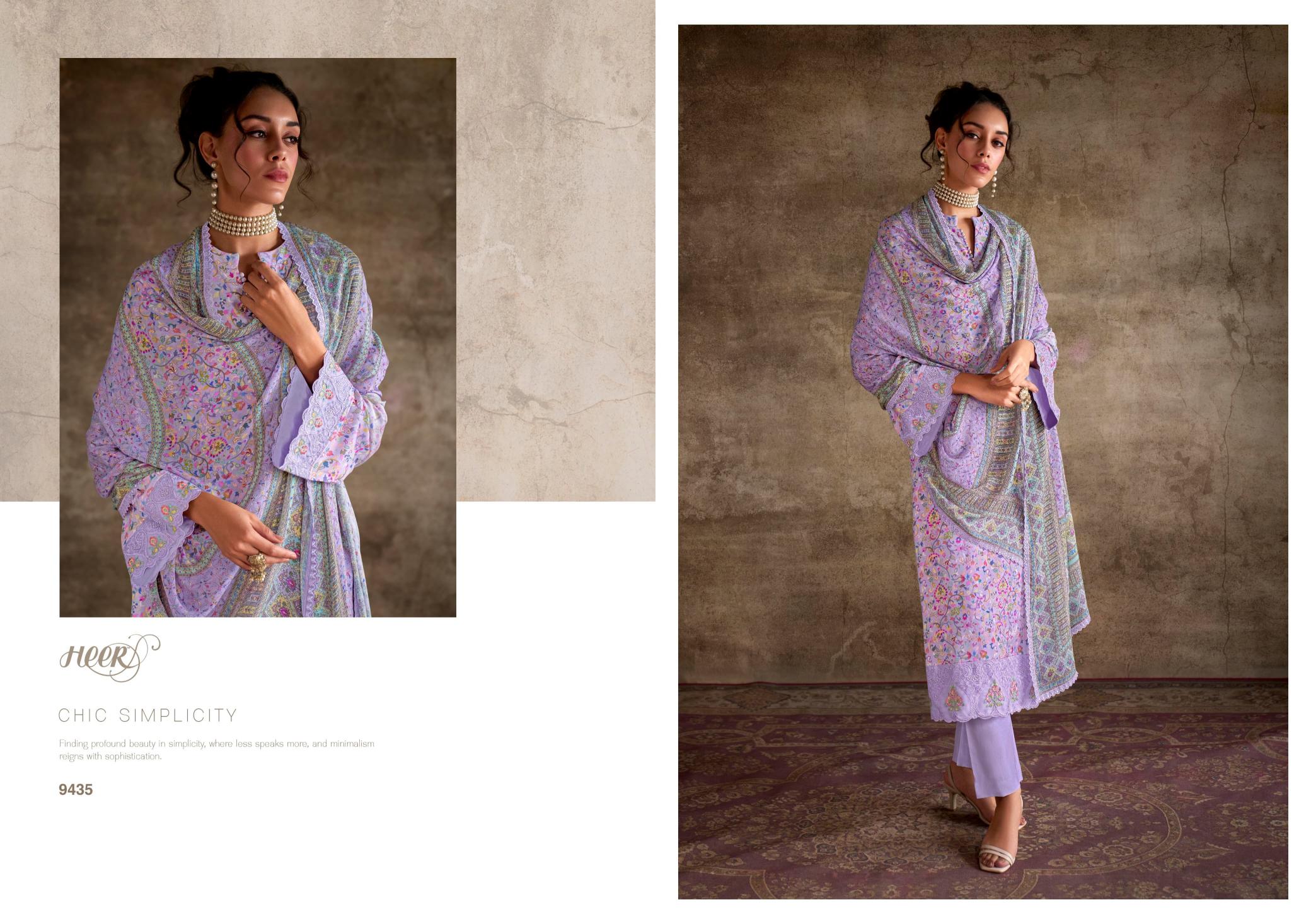 Kimora Heer Queen Pashmina Printed Salwar Suits Wholesale Catalog