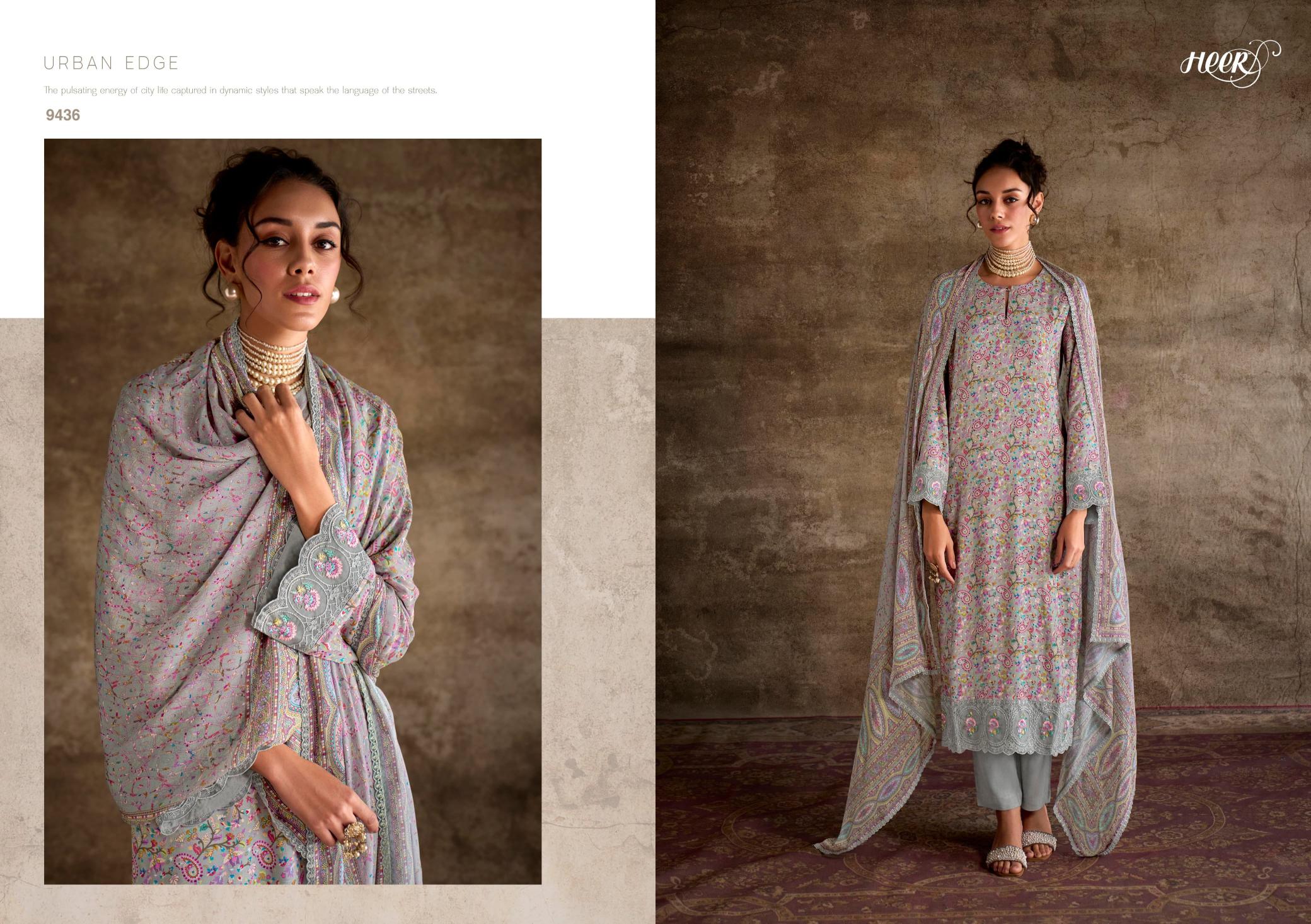 Kimora Heer Queen Pashmina Printed Salwar Suits Wholesale Catalog