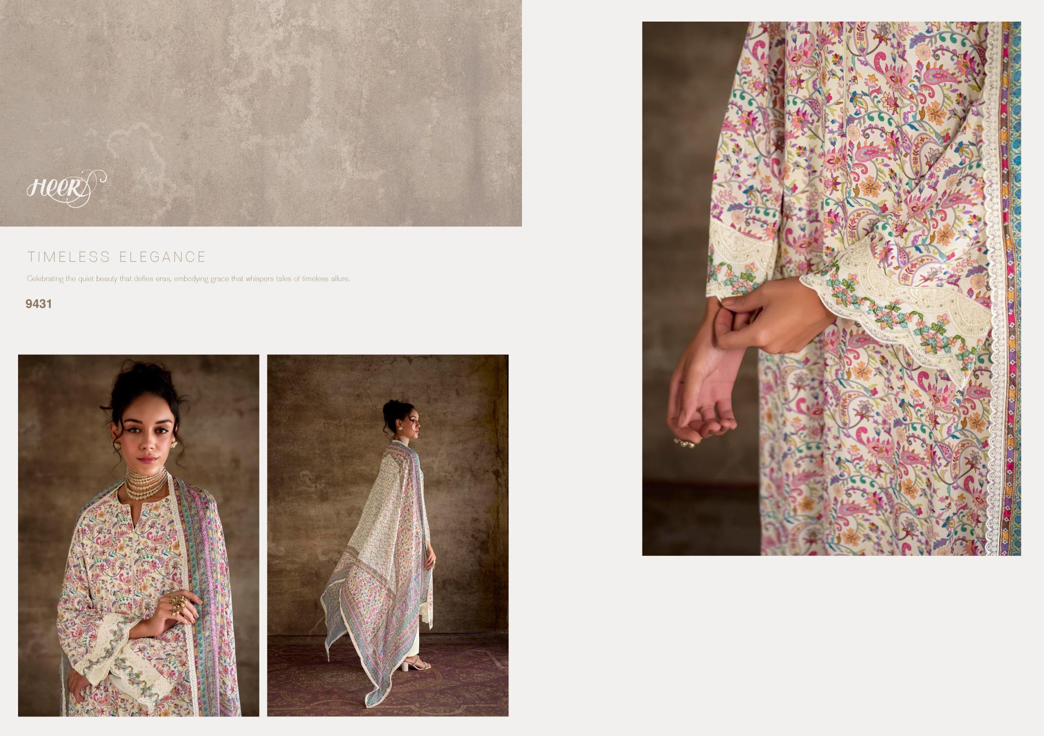 Kimora Heer Queen Pashmina Printed Salwar Suits Wholesale Catalog