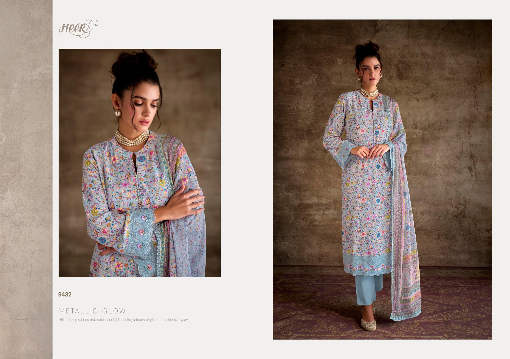 Kimora Heer Queen Pashmina Printed Salwar Suits Wholesale Catalog