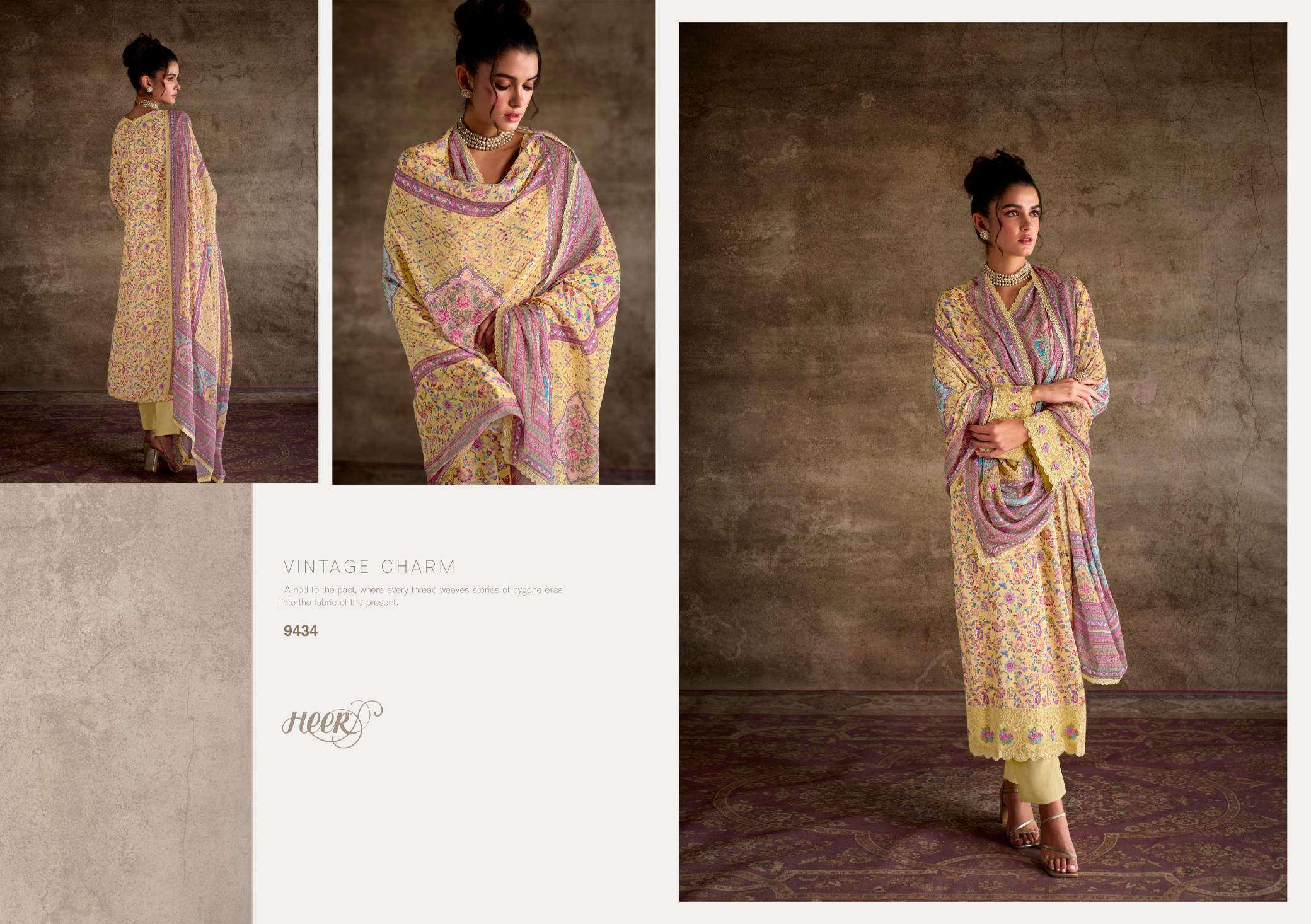 Kimora Heer Queen Pashmina Printed Salwar Suits Wholesale Catalog