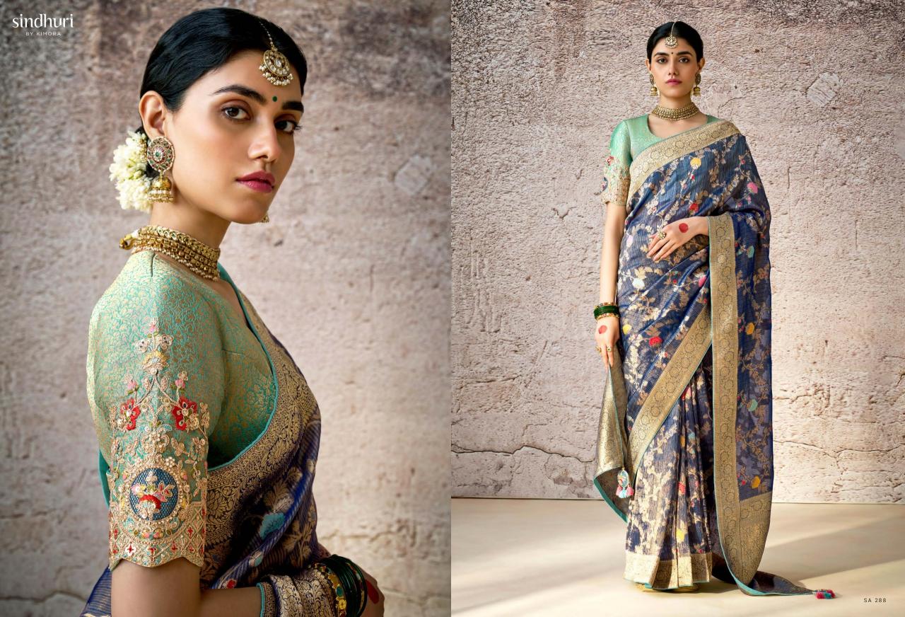 Kimora Kashi Banarasi Fancy Saree Wholesale Catalog