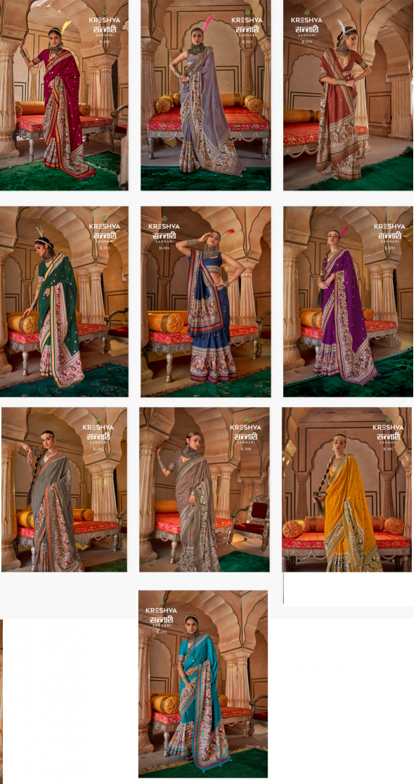 Kreshva Sannari Fancy Printed wholesale sarees in india