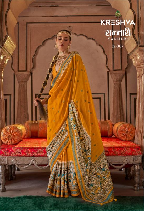 Kreshva Sannari Fancy Printed wholesale sarees in india
