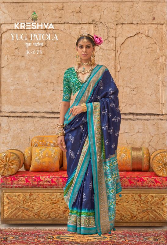 Kreshva Yug Patola Designer Printed wholesale saree market in india