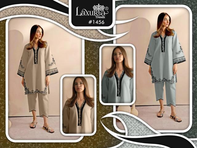 Laxuria Trendz 1456 Embroidered Ready Made Pakistani Suits Wholesale Catalog
