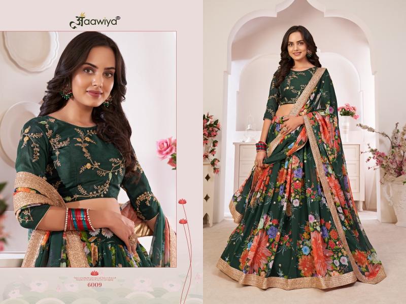 LOTUS VOL - 1 6009 Green Print Lehenga Surat Wholesaler