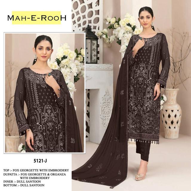 Mah E Rooh 5121 Georgette Salwar Kameez Wholesale Catalog