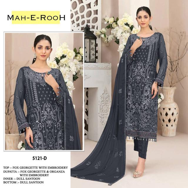 Mah E Rooh 5121 Georgette Salwar Kameez Wholesale Catalog