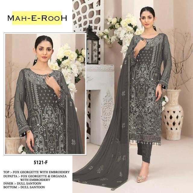 Mah E Rooh 5121 Georgette Salwar Kameez Wholesale Catalog