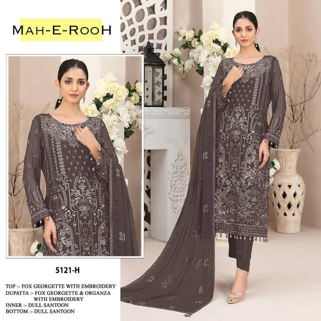 Mah E Rooh 5121 Georgette Salwar Kameez Wholesale Catalog