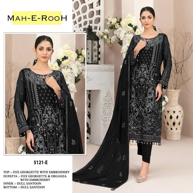 Mah E Rooh 5121 Georgette Salwar Kameez Wholesale Catalog