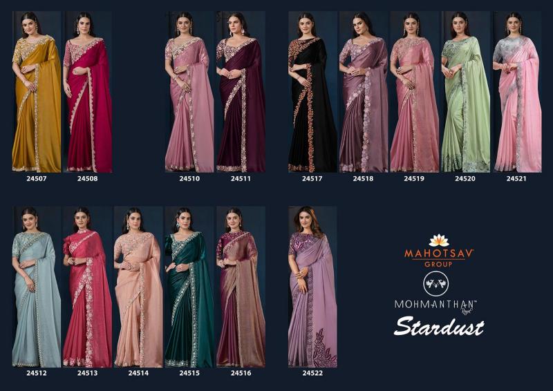 Mahotsav Mohmanthan 24500 SERIES Stardust Surat ki Saree ka wholesale market