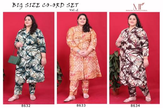 Moksh International Big Size Co-ord set Vol 2 Wholesale Catalog