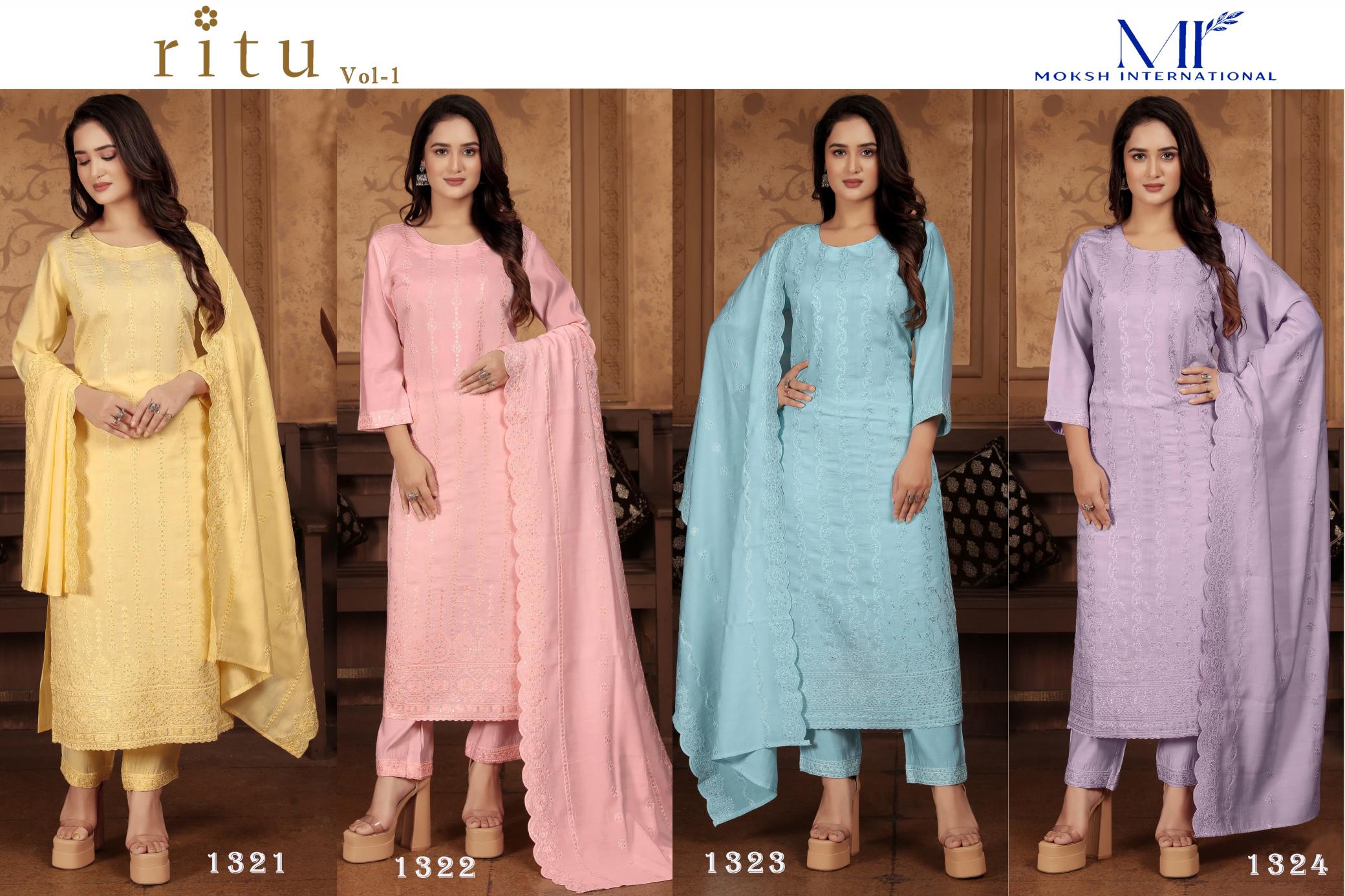 Moksh International Ritu Vol 1 w Kurtis online india